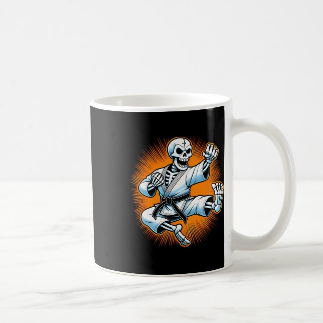 Halloween Skeleton Karate 1  Coffee Mug (Right)