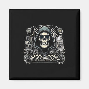 Halloween Skeleton Keyboard Magnet