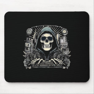 Halloween Skeleton Keyboard Mouse Pad