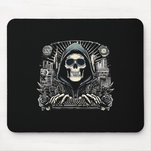 Halloween Skeleton Keyboard  Mouse Pad (Front)