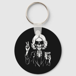Halloween Skeleton Lazy Drinking Cup Coffee Costum Key Ring