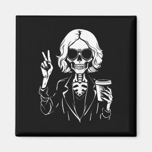 Halloween Skeleton Lazy Drinking Cup Coffee Costum Magnet