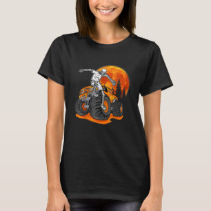 Halloween Skeleton Monster Truck Kids Boys Toddler T-Shirt