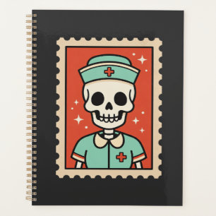 Halloween Skeleton Nurse Stamp Design_1 Planner