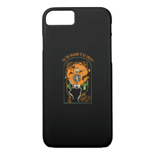Halloween Skeleton Party Tis The Season To Be Cree iPhone 8/7 Case