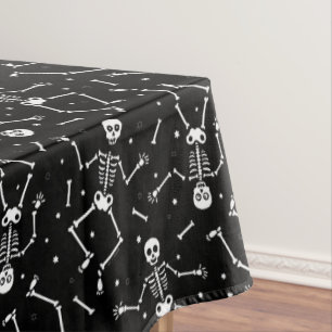 Halloween Skeleton Pattern Tablecloth