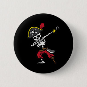 Halloween Skeleton Pirate Dab Costume Boy Kids Tod 6 Cm Round Badge