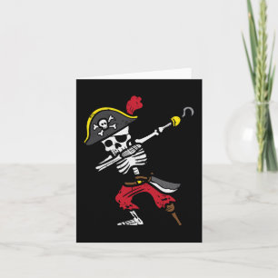 Halloween Skeleton Pirate Dab Costume Boy Kids Tod Card