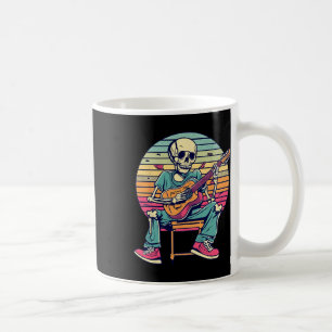 Halloween Skeleton Playing Guitar Rock And Roll Nd Coffee Mug