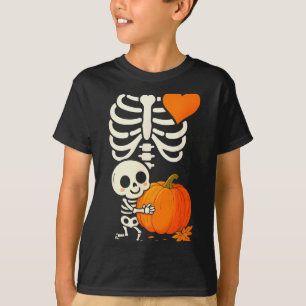 Halloween Skeleton Pregnancy Announcement Soky Mom T-Shirt