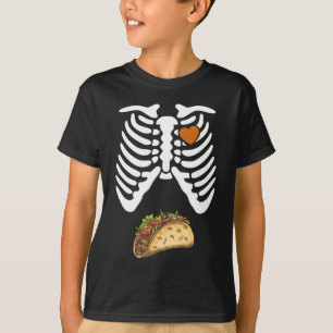 Halloween Skeleton pregnancy funny taco mum T-Shirt
