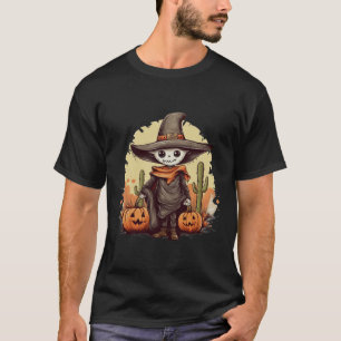 Halloween Skeleton Pumpkin T-shirt