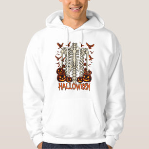 Halloween skeleton rib cage hoodie