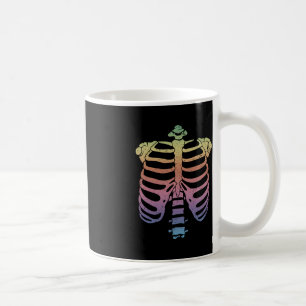 Halloween Skeleton Rib Cage Zombie Costume Tee Coffee Mug
