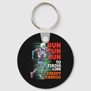 Halloween Skeleton Runner Creepy Cardio Jogger Spo Key Ring