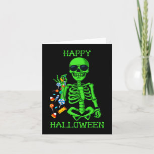 Halloween Skeleton Salting Candy Fun 1 Card