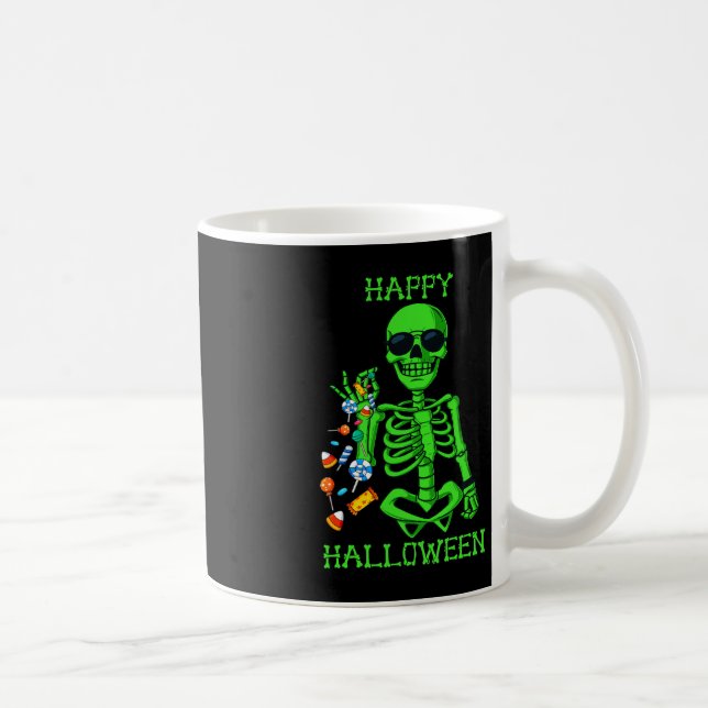 Halloween Skeleton Salting Candy Fun 1 Coffee Mug (Right)