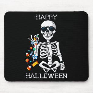 Halloween Skeleton Salting Candy Fun  Mouse Pad