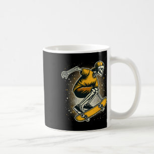 Halloween Skeleton Skater Skateboard Coffee Mug