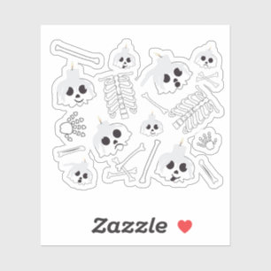 Halloween Skeleton Skull Bones Pattern