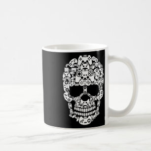 Halloween Skeleton Skull Gamer Boys Men Controller Coffee Mug