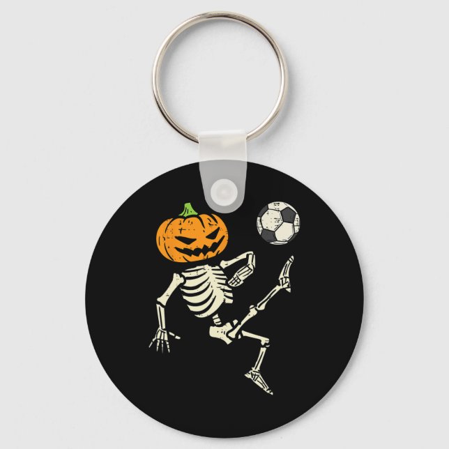 Halloween Skeleton Soccer Football Costume Boy Kid Key Ring (Front)