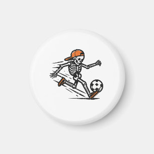 Halloween Skeleton Soccer Football Costume Men Boy Magnet