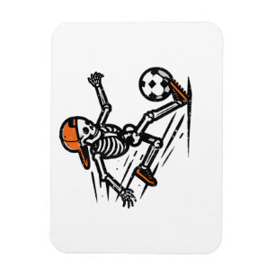 Halloween Skeleton Soccer Football Costume Men Magnet