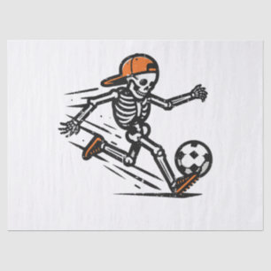 Halloween Skeleton Soccer Football Costume Men Tissue Paper