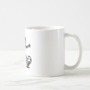 Halloween Skeleton Soccer Footll Costume Men Boys Coffee Mug