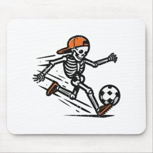 Halloween Skeleton Soccer Footll Costume Men Boys Mouse Pad
