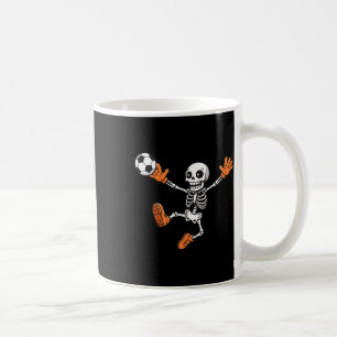 Halloween Skeleton Soccer Player Sports Fan Graphi Coffee Mug