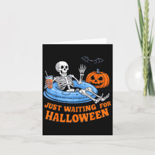 Halloween Skeleton Spooky Summer For Men Women Card