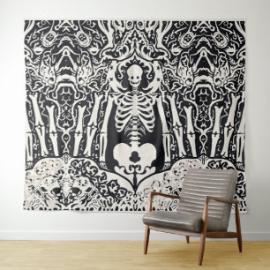 Halloween Skeleton Tapestry