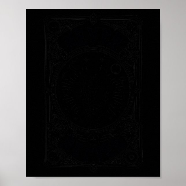 Halloween Skeleton Tarot Card Never Better Skull H Poster (Front)