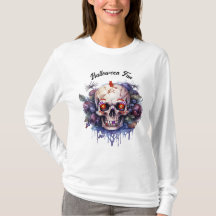 Halloween Skeleton Tee for Her