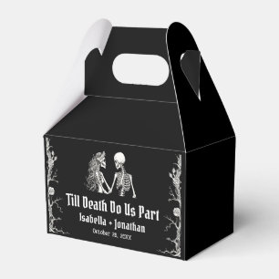 Halloween Skeleton Till Death Do Us Part Wedding Favour Box