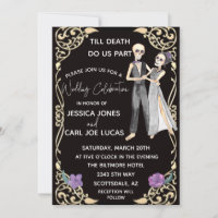Halloween Skeleton Till Death Do Us Part Wedding