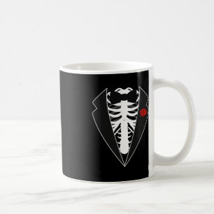 Halloween Skeleton Tuxedo Costume Coffee Mug