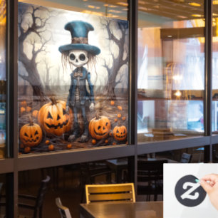 Halloween Skeleton Window Cling