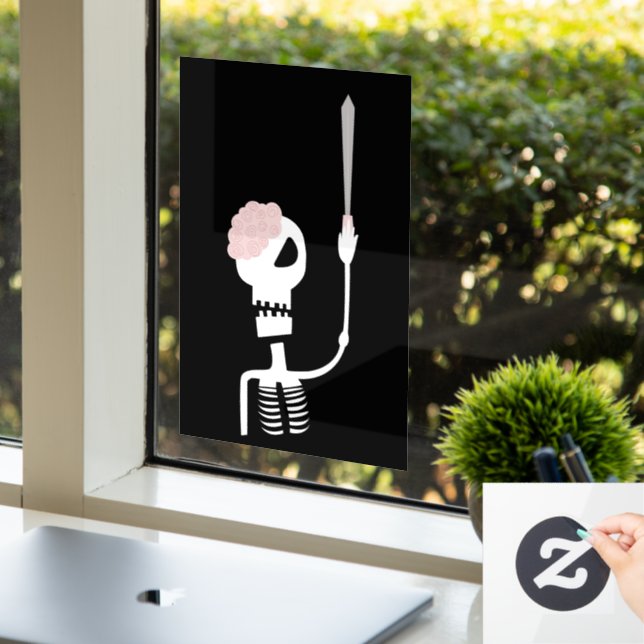 Halloween skeleton with a sword  (Office)