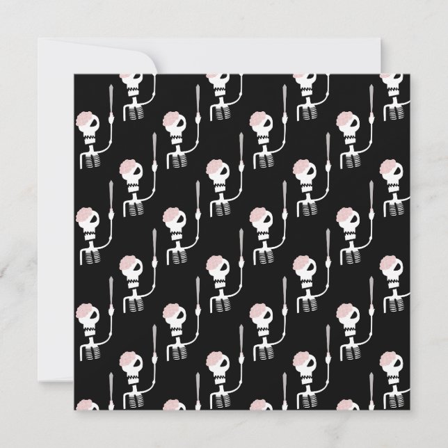 Halloween skeleton with a sword  (Front)
