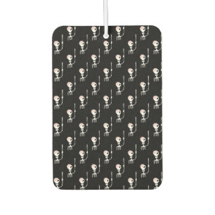 Halloween skeleton with a sword car air freshener