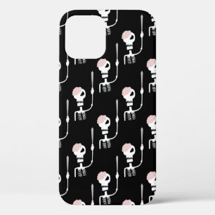 Halloween skeleton with a sword  iPhone 12 case