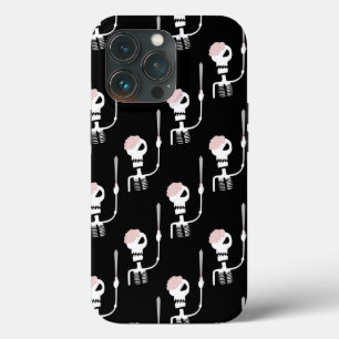 Halloween skeleton with a sword  iPhone 13 pro case