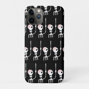 Halloween skeleton with a sword  iPhone 11 pro case
