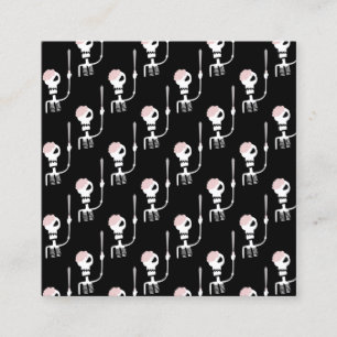 Halloween skeleton with a sword discount card