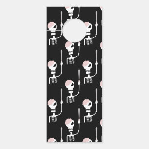 Halloween skeleton with a sword  door hanger