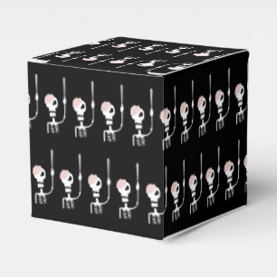 Halloween skeleton with a sword  favour box
