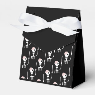 Halloween skeleton with a sword favour box